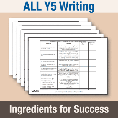 ! Y5 ALL Autumn Writing Ingredients for Success IFS