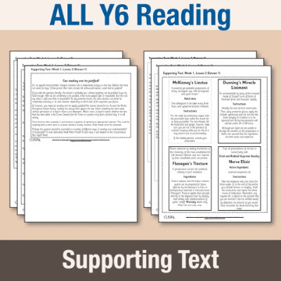 ! Y6 ALL Autumn Reading Supporting Texts ST