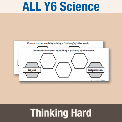 ! Y6 ALL Autumn Science Pre-Filled Thinking Hard TH