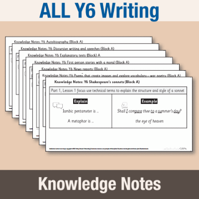 ! Y6 ALL Autumn Writing Knowledge Notes KN