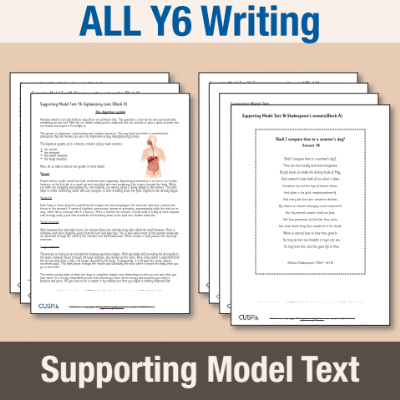 ! Y6 ALL Autumn Writing Supporting Model Text SMT