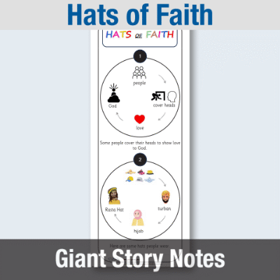 EYFS Hats of Faith - Giant Story Notes GSN