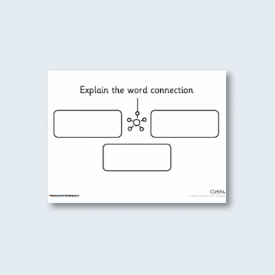Image of All Years Hard Inserts: Word Explain 3 CUSP Resource
