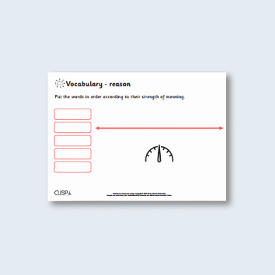 Image of All Years Essentials: Reason CUSP Resource