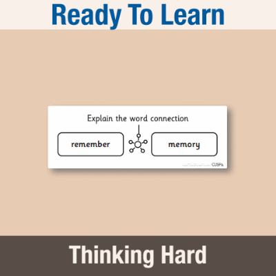 Image of Year 1-2 & 2 PSHE (Ready To Learn) Pre-Filled Thinking Hard 2 CUSP Resource