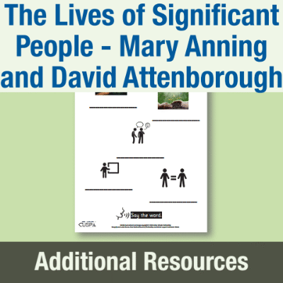 Y1 History (The Lives of Significant People - Mary Anning and David Attenborough) AR High Frequency and Transferable Words