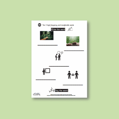 Y1 History (The Lives of Significant People - Mary Anning and David Attenborough) AR High Frequency and Transferable Words