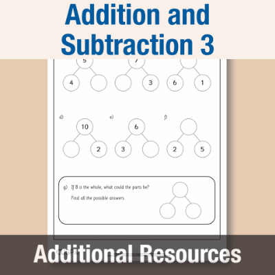 Y1 Maths 3 (Addition and Subtraction) Additional Resources AR