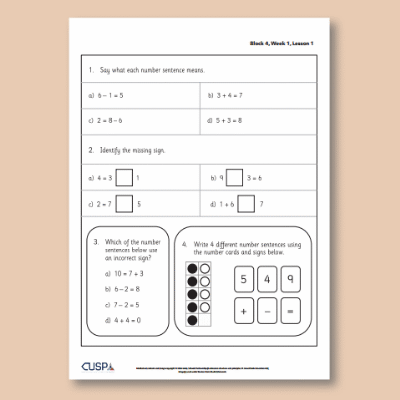 Y1 Maths 4 (Addition and Subtraction) Additional Resources AR