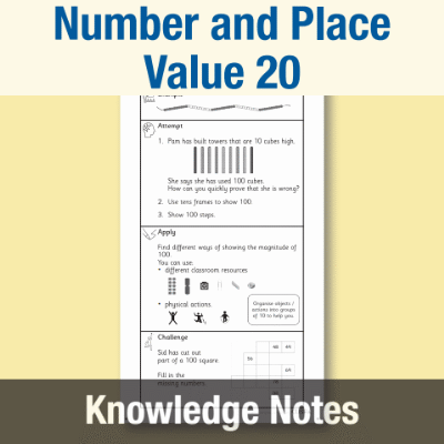 Image of Year 1 Maths 20 (Number and Place Value) Knowledge Notes KN CUSP Resource
