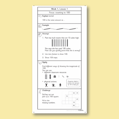 Image of Year 1 Maths 20 (Number and Place Value) Knowledge Notes KN CUSP Resource