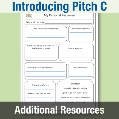 Y1 Music C (Introducing Pitch) My Personal Response
