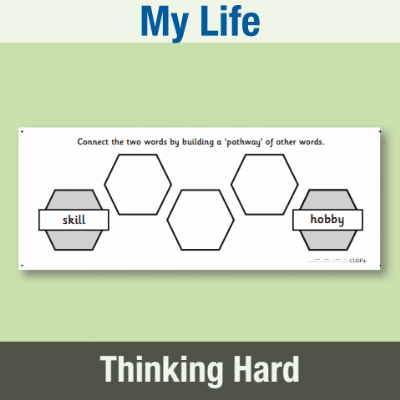 Y1 PSHE (My Life) Pre-Filled Thinking Hard 1