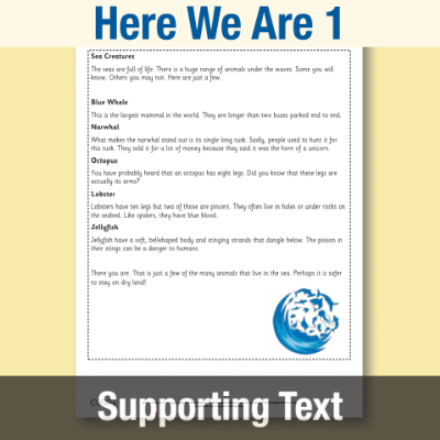 Y1 Reading (Here We Are 1) Supporting Texts ST