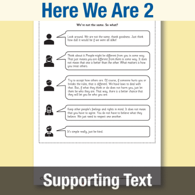 Y1 Reading (Here We Are 2) Supporting Texts ST