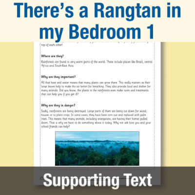 Y1 Reading (There’s a Rangtan in my Bedroom 1) Supporting Texts ST