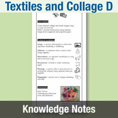 sm_Y2 Art and Design D (Textiles and Collage) Knowledge Notes KN