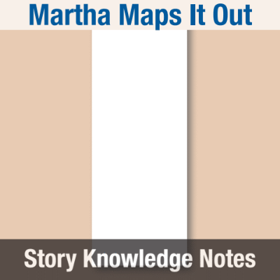 Image of Year 02 Communication (Martha Maps It Out) Story Knowledge Notes CUSP ResourceAccess Autumn 277x102mm Printed in Black;    4 Leaf Set in pads of 16