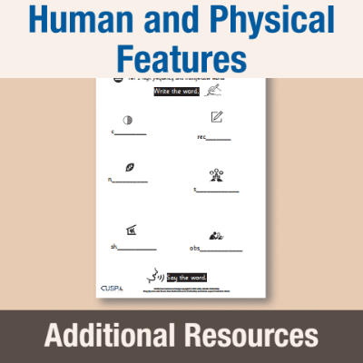 Y2 Geography (Human and Physical Features) Additional Resources AR
