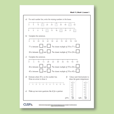 Image of Year 2 Maths 11 (Addition and Subtraction) Additional Resources AR CUSP Resource