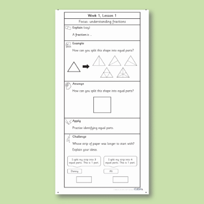 Y2 Maths 10 (Fractions) Knowledge Notes KN