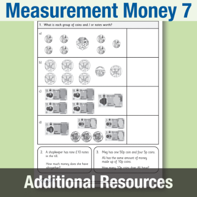 Image of Year 2 Maths 7 (Measurement Money) Additional Resources AR CUSP Resource