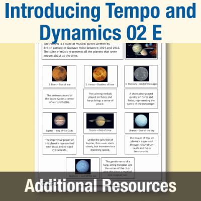 Y2 Music E (Introducing Tempo and Dynamics 02) The Planets