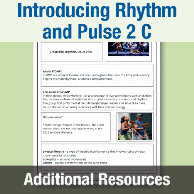 Y2 Music C (Introducing Rhythm and Pulse 2) Stomp