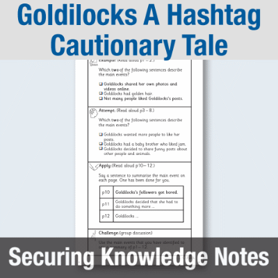 Y2 Reading (Goldilocks A Hashtag Cautionary Tale) Knowledge Notes SKN