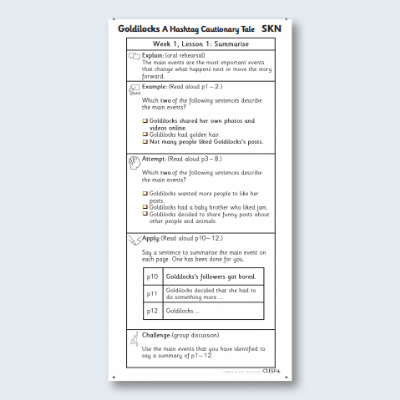 Y2 Reading (Goldilocks A Hashtag Cautionary Tale) Knowledge Notes SKN