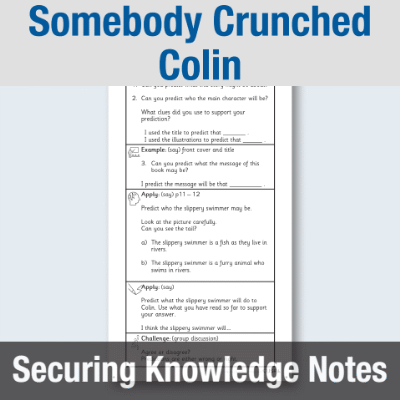 Y2 Reading (Somebody Crunched Colin) Knowledge Notes SKN
