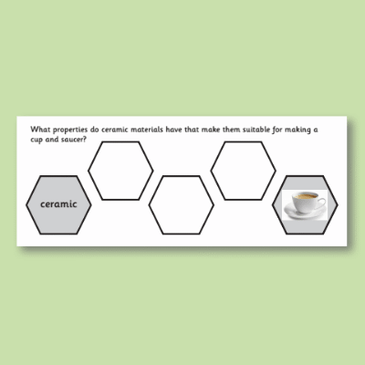 Image of Year 2 Science (Uses of Everyday Materials) Pre-Filled Thinking Hard  CUSP Resource