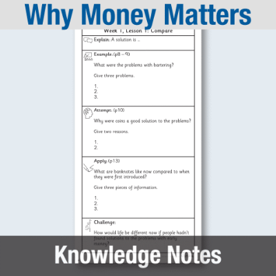 Lg_Y4 Reading (Why Money Matters) Knowledge Notes KN