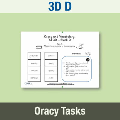 Lg_Y3 Art and Design D (3D) Oracy Tasks OT