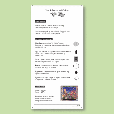 Y3 Art and Design C (Textiles and Collage) Knowledge Notes KN