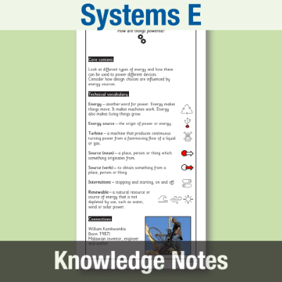 Lg_Y3 Design and Technology E (Systems) Knowledge Notes KN