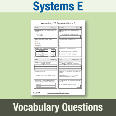 Lg_Y3 Design and Technology E (Systems) Vocabulary Questions VQ