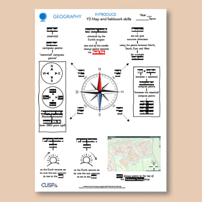 Y3 Geography (Fieldwork and Map Skills: Human and Physical Geography) Knowledge Organiser KO