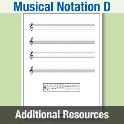 Y3 Music D (Musical Notation) Blank Treble Staves