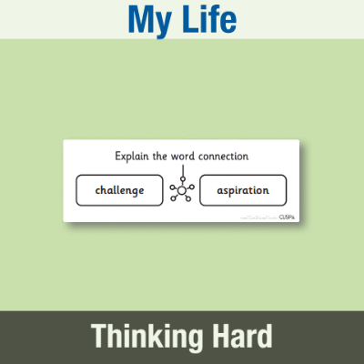 Y3 PSHE (My Life) Pre-Filled Thinking Hard