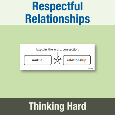 Y3 PSHE (Respectful Relationships) Pre-Filled Thinking Hard