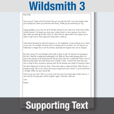 Y3 Reading (Wildsmith - Into the Dark Forest 3) Supporting Text ST