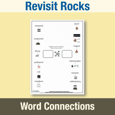 Y3 Science (Revisit Rocks) Word Connections WC