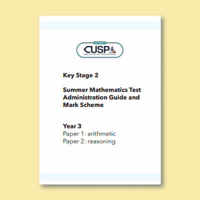 Image of Year 3 Summer Maths Mark Scheme CUSP Resource