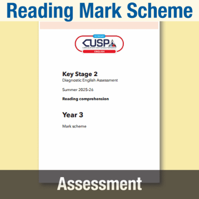 Image of Year 3 Summer Reading Mark Scheme CUSP Resource