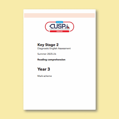 Image of Year 3 Summer Reading Mark Scheme CUSP Resource