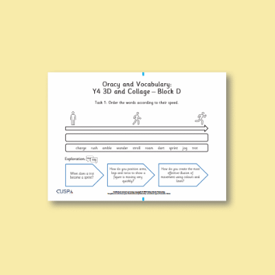 Y4 Art and Design D (3D and Collage) Oracy Tasks OT