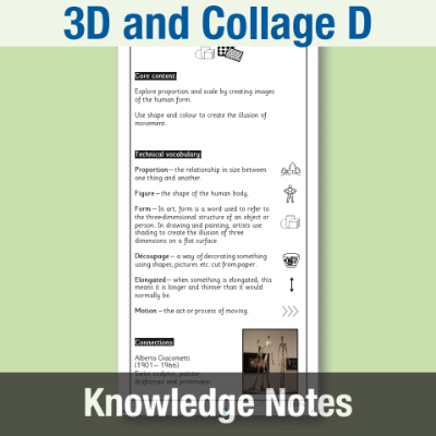 Lg_Y4 Art and Design D (3D and Collage) Knowledge Notes KN