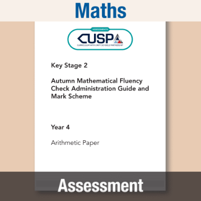 Image of Year 4 Autumn Maths Guidance and Mark Scheme CUSP Resource