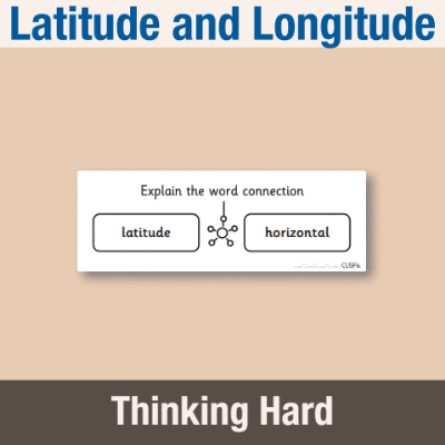 Y4 Geography (Latitude and Longitude) Pre-Filled Thinking Hard